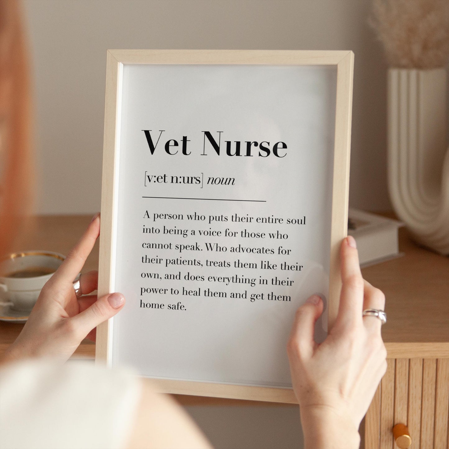 Vet Nurse Definition Print | Veterinary Nurse Print, Vet Nurse Gifts, Registered Veterinary Nurse Gift, RVN Print, Student Veterinary Nurse