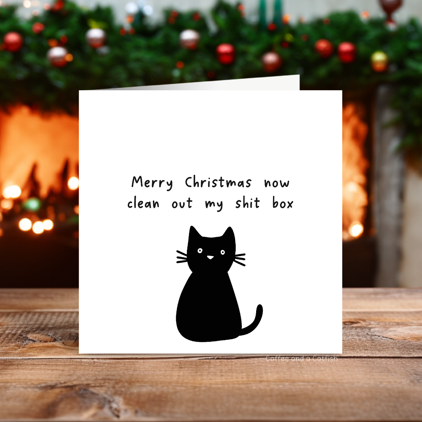Sweary Cat Christmas Card image 0