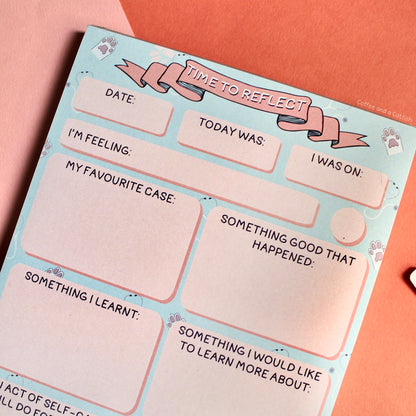 'Time to Reflect' A5 Veterinary Notepad image 2