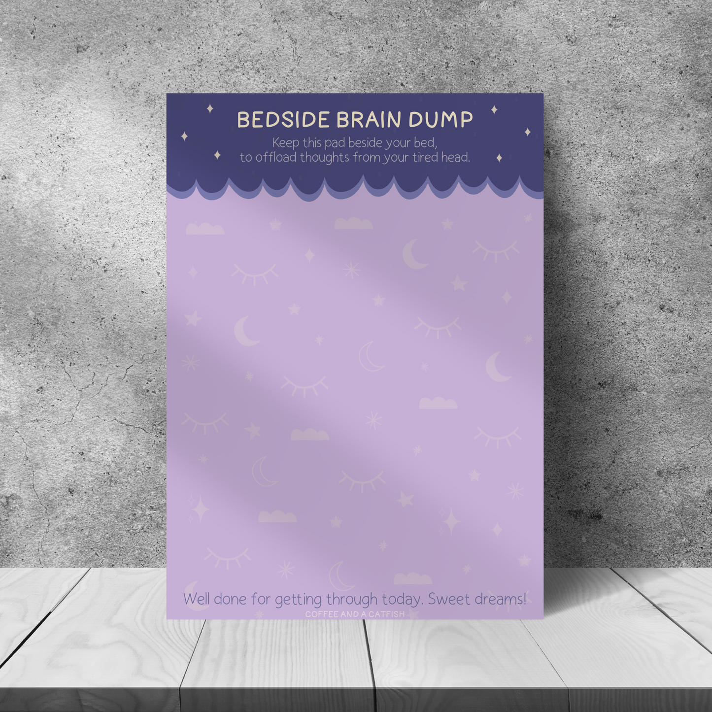 Bedside Brain Dump Notepad (A5) image 3