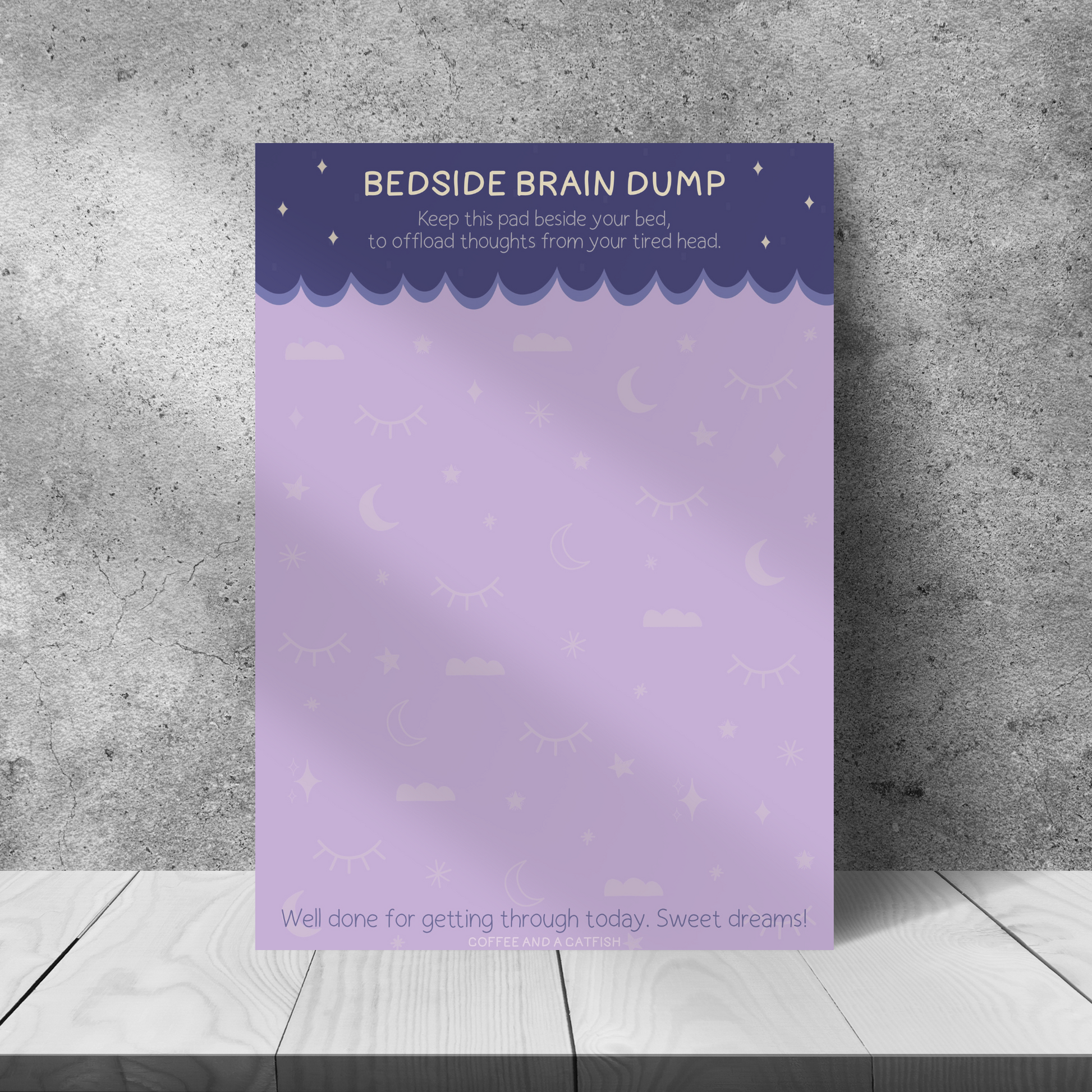 Bedside Brain Dump Notepad (A5) image 3