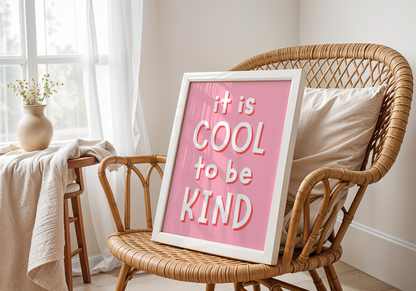 printed kindness quote, children’s room wall print, pink baby room decor, girls bedroom print, pastel wall art for kids, modern nursery typography, empowering quote print, be kind poster for girls, playroom typography art, A5 girly wall decor, A4 inspirational kids quote, A3 pink quote poster, positive message art, baby girl room decor print, Etsy nursery wall art, wall decor for girls playroom, printed quote wall art, girls motivational art, toddler room art print, kindness nursery decor, pink poster girls