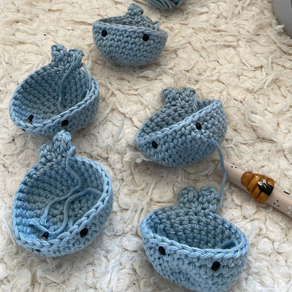 Crochet Worry Whale image, emotional wellness plushie, handcrafted fidget friend, fidget companion whale, cute worry plush animal, worry animal in blue lilac green, stress relief crochet animal, mindfulness support plush whale, soft tactile whale charm, whale plush friend for adults, lilac whale crochet keychain, green whale anxiety plush, whale emotional aid toy, calming plush ocean creature, hand-knit whale fidget plush, mini whale plush for stress, whale sensory support item, adult-friendly fidget whale