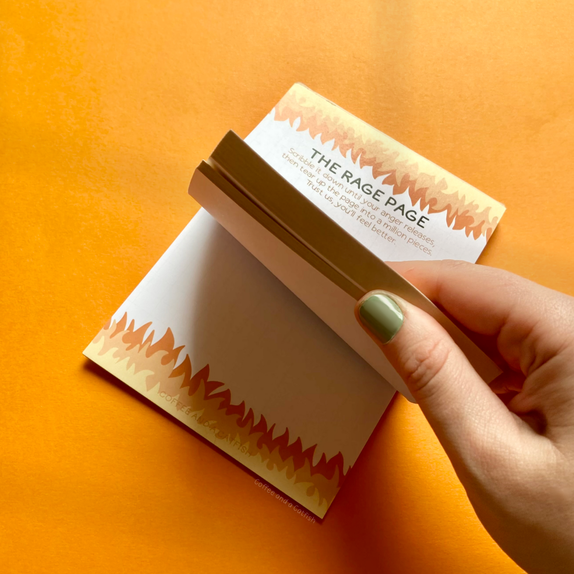 'The Rage Page' A6 Notepad image Rage Page Notepad | Stress relief stationery, anger management sheet, tearaway memo pad, fun stationery, fun notebooks, gift for brother, funny joke gift for him, funny joke gift for wife, funny gift for husband, gag gift for dad, stationery lovers