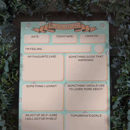 'Time to Reflect' A5 Veterinary Notepad image 1