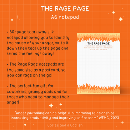 'The Rage Page' A6 Notepad image 8