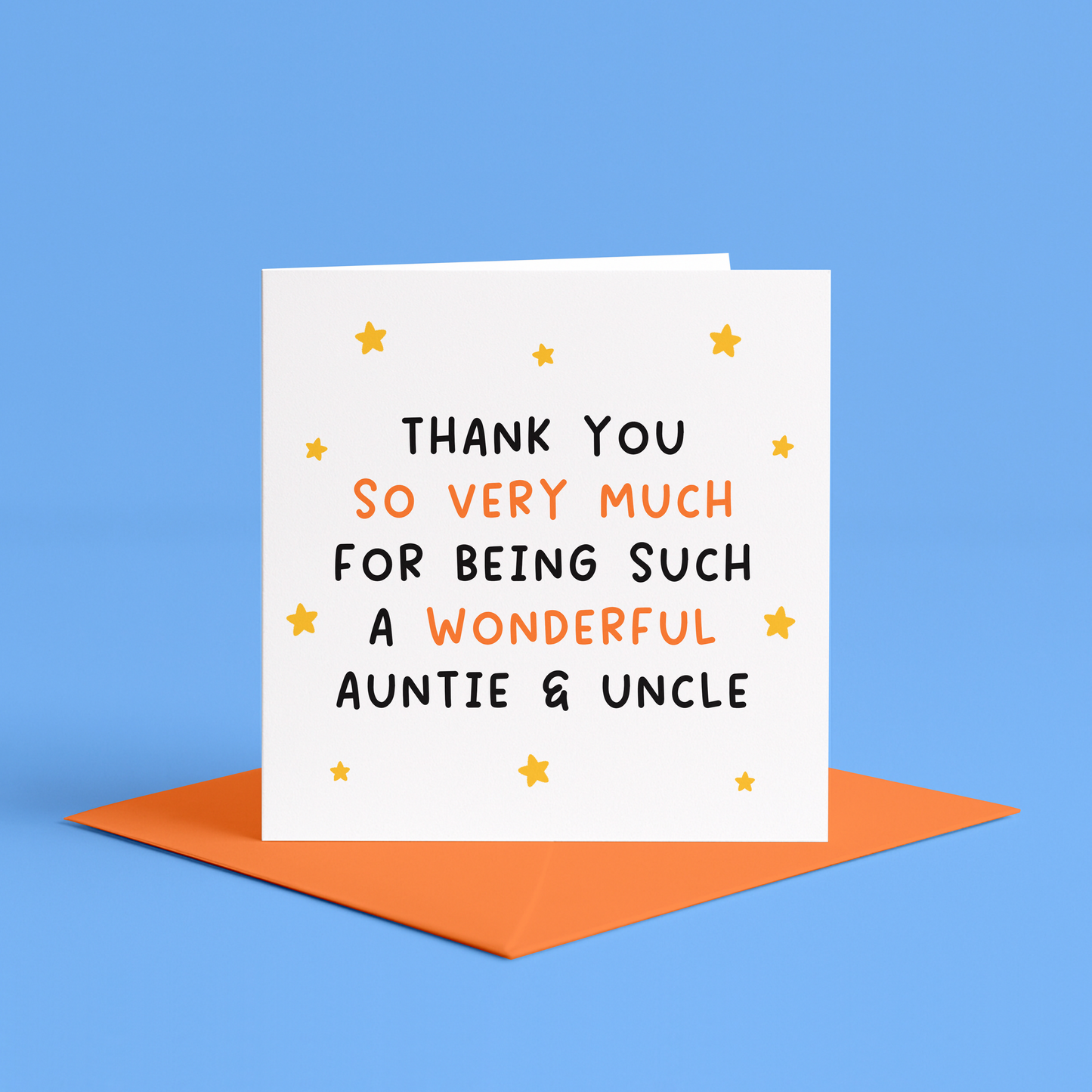 Thank you auntie and uncle card, Wonderful auntie and uncle card, Thank you card for auntie and uncle, Aunt and uncle appreciation card, Thank you aunt and uncle card, Best auntie and uncle card, favourite auntie and uncle card, from your nephew