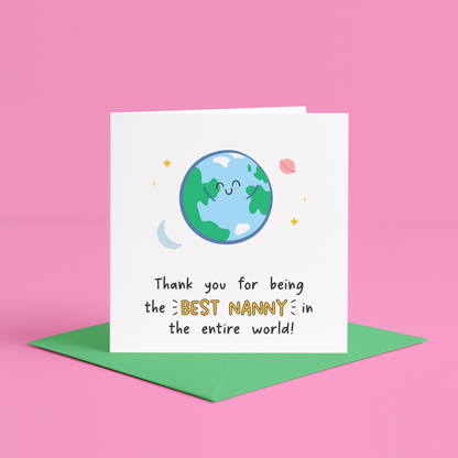 Best Nanny Ever Birthday Card, Cute Greeting Card for Nanny, Nan or Grandma, to the Best Nanny Ever Sweet, Heartfelt Card for Grandmother UK, best nanny ever birthday card, to the best nanny ever card, nanny birthday card UK, cute nanny birthday card, card for grandma, card for nanny, birthday card for nan, happy birthday nanny, card for nan birthday, nanny greeting card, thoughtful card for nanny, card for best nanny ever, grandmother birthday card, sweet card for nanny, best nanny ever cards