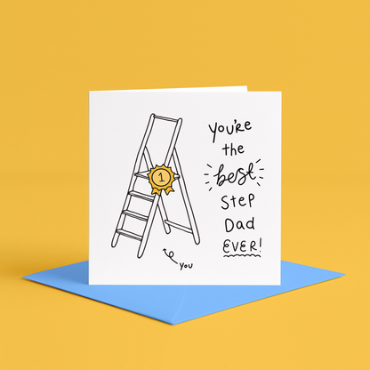 Best Stepdad Ever Card | Best Step Dad Birthday Card, Best Step Dad Christmas Card, Bonus Dad Card, Dad By Choice Card, Step Father Gift, Funny Fathers Day card for stepdad, Humorous stepdad Fathers Day card, Best Stepdad Fathers Day joke card, Funny card for stepfather, Stepdad humor Fathers Day card, Hilarious stepdad greeting card, Fathers Day pun card for stepfather, best step dad