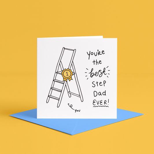 Best Stepdad Ever Card | Best Step Dad Birthday Card, Best Step Dad Christmas Card, Bonus Dad Card, Dad By Choice Card, Step Father Gift, Funny Fathers Day card for stepdad, Humorous stepdad Fathers Day card, Best Stepdad Fathers Day joke card, Funny card for stepfather, Stepdad humor Fathers Day card, Hilarious stepdad greeting card, Fathers Day pun card for stepfather, best step dad
