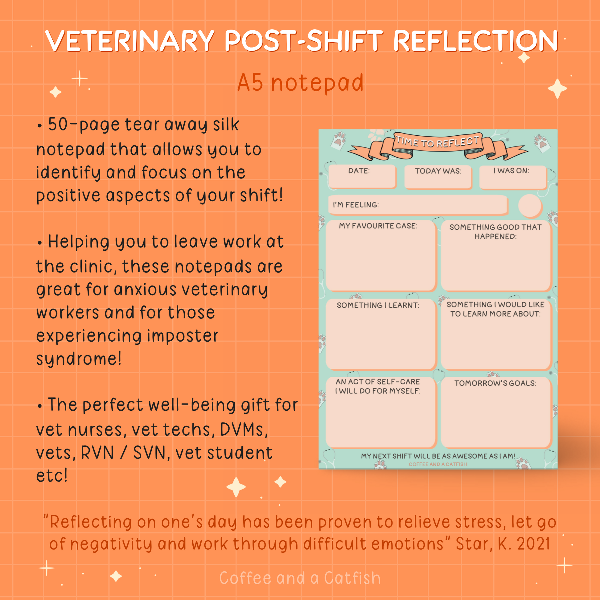 'Time to Reflect' A5 Veterinary Notepad image 8