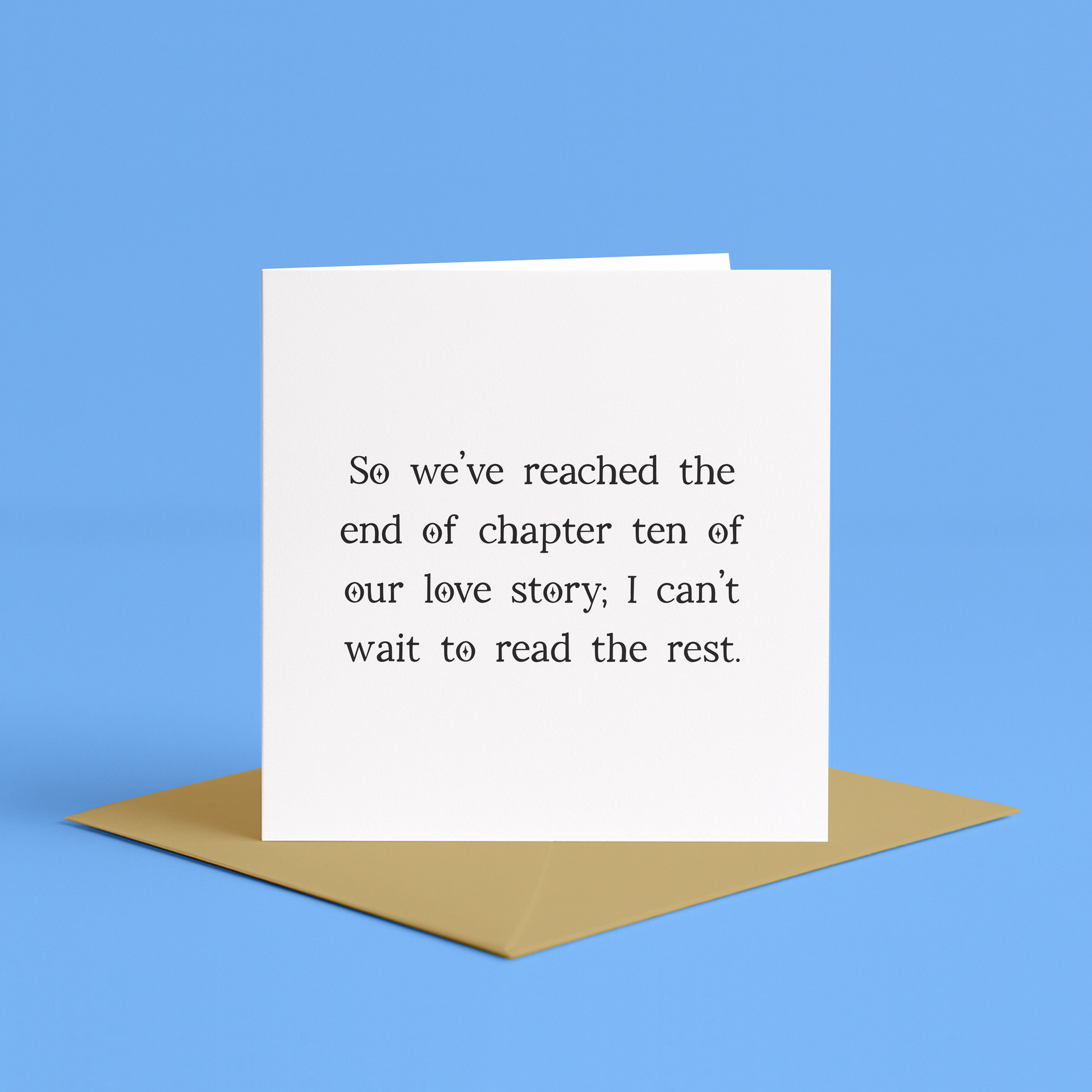 10 year anniversary card, 10th anniversary card, tenth anniversary card, ten year wedding anniversary, ten year dating anniversary, 10 year love anniversary, chapter ten love story card, love story anniversary card, romantic anniversary card, milestone anniversary card, decade of love card, 10 year relationship card, ten years together card, wedding anniversary card for couples 10th anniversary, anniversary greeting card for ten years together