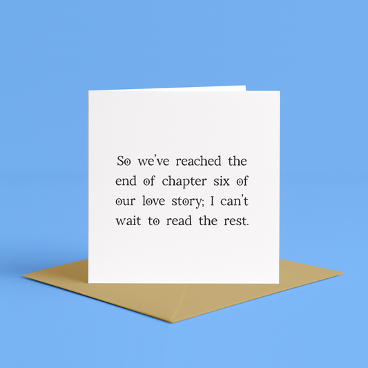 6th wedding anniversary card, Sixth wedding anniversary greeting card, Romantic 6th wedding anniversary, Celebrating six years of marriage card, Six years of marriage card, 6th anniversary love card, six years married card, sixth wedding anniversary card, iron wedding anniversary card, sugar wedding anniversary card, six years married card, six years together card, six years of us card, cute sixth anniversary card