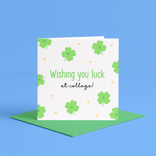 Good Luck at College Card, Leaving for College Card, Starting College Card, Card for College Student, First Day at College Card, College beginning, Personalised Stack Good Luck at College Card, First Day College Card, Good Luck Card, Back to School, son starting college card, daughter starting college card, grandson starting college card, granddaughter starting college card, cousin starting college card, sister starting college card, brother starting college card, sibling starting college card