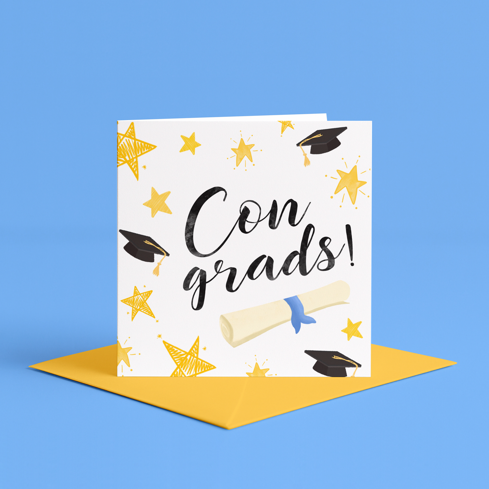 Congradulations Card, Congratulations On Graduating Card, Uni Masters Complete Card, Masters Graduation Card, Well Done On Graduating Cards, illustrated graduation card, congratulations on graduating card, card for best friends university graduation 