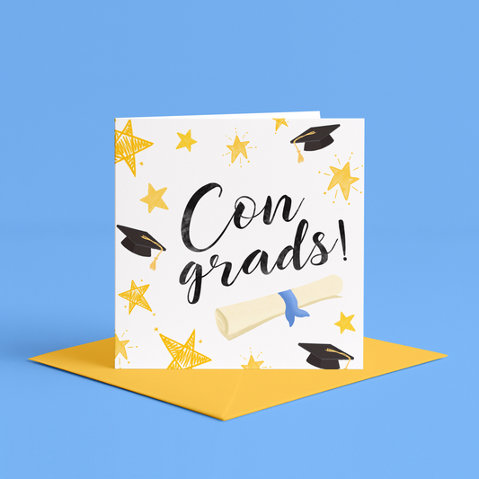 Congradulations Card, Congratulations On Graduating Card, Uni Masters Complete Card, Masters Graduation Card, Well Done On Graduating Cards, illustrated graduation card, congratulations on graduating card, card for best friends university graduation 