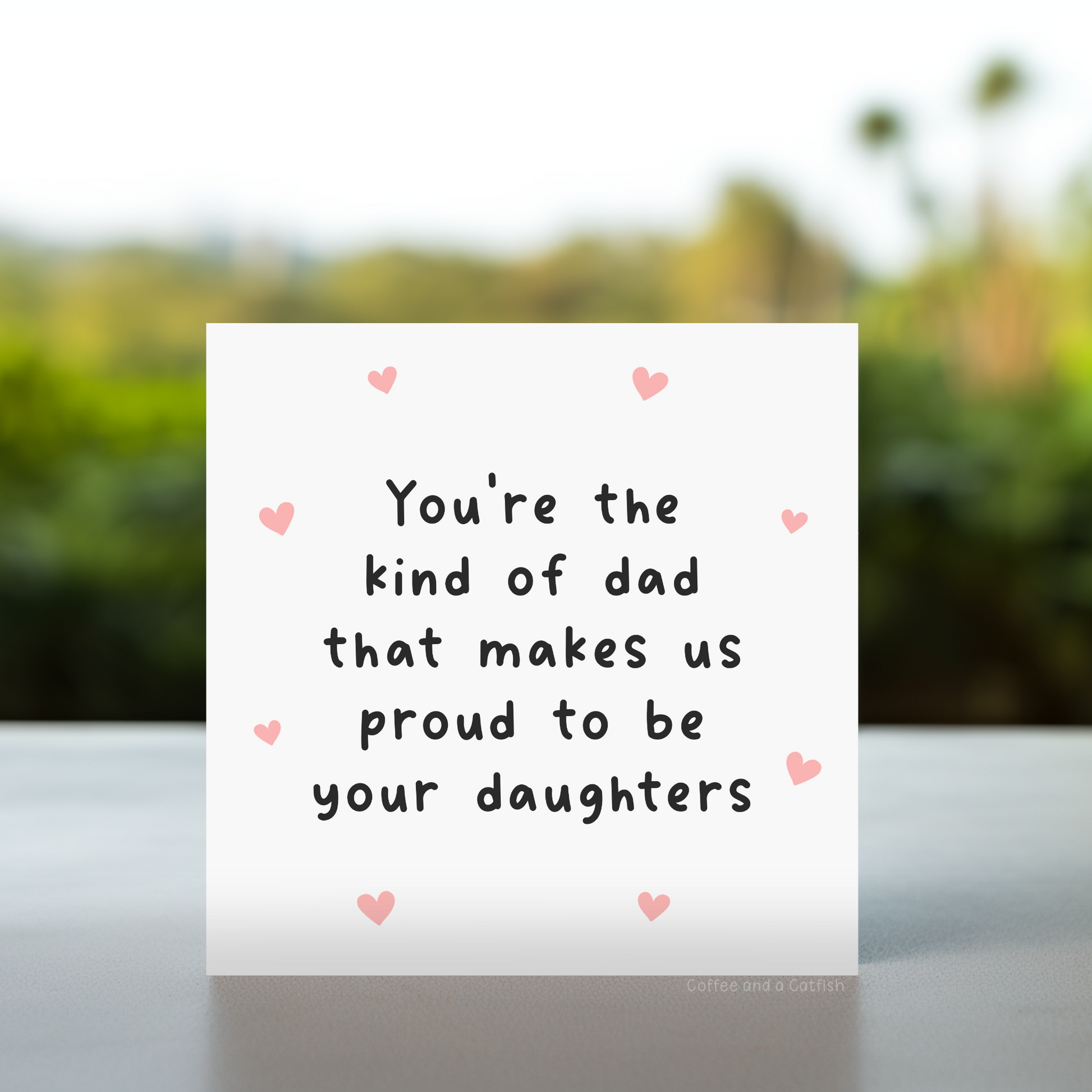 Proud to be your daughter fathers day card | fathers day card from daughter, proud to be your daughter card, girl dad Fathers Day card, fathers day card from your little girl, fathers day card from your daughter, proud of you card for daddy