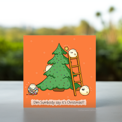 Cute christmas card for bestie, cute japanese kawaii christmas card, kawaii foodie xmas card, foodie themed christmas card, have a cute christmas, dim sum body say its christmas card, dim sum christmas card, dim sum pun christmas card, punny xmas, Dim Sum Punny Christmas Card, Foodie Pun Christmas Card, Kawaii Food Christmas Card, Cheeky Christmas Card, Illustrated Kawaii Xmas Cards, Cute Christmas card, Kawaii Christmas card, Dim Sum Pun Christmas, sushi christmas card, kawaii christmas cards