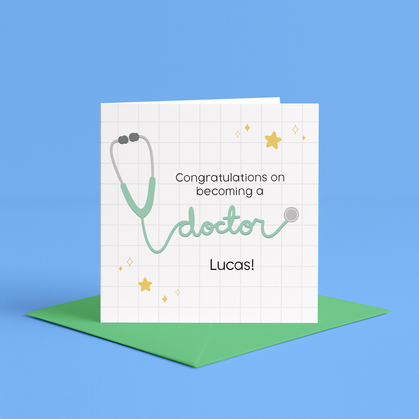 Personalised Congratulations Card For New Doctor, Doctor Graduation Card, Congratulations Medical School Card, Custom Qualified Doctor Card, Graduation Card Medical, Doctor Graduation Card, Doctor Grad Card, Monogrammed Med School Grad Card, Graduation Card for Future Doctors

