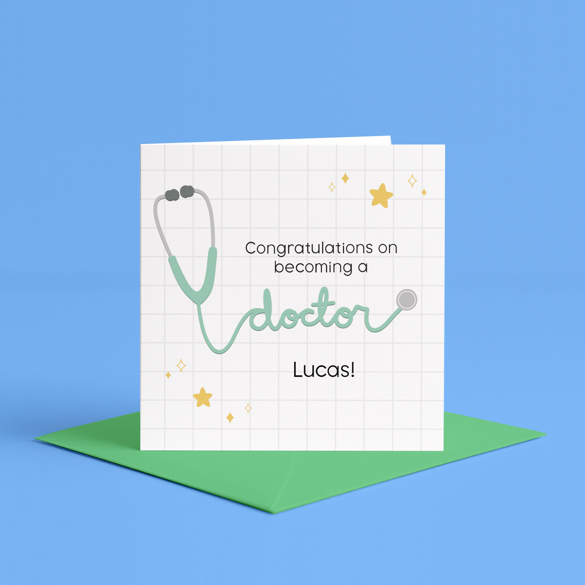 Personalised Congratulations Card For New Doctor, Doctor Graduation Card, Congratulations Medical School Card, Custom Qualified Doctor Card, Graduation Card Medical, Doctor Graduation Card, Doctor Grad Card, Monogrammed Med School Grad Card, Graduation Card for Future Doctors
