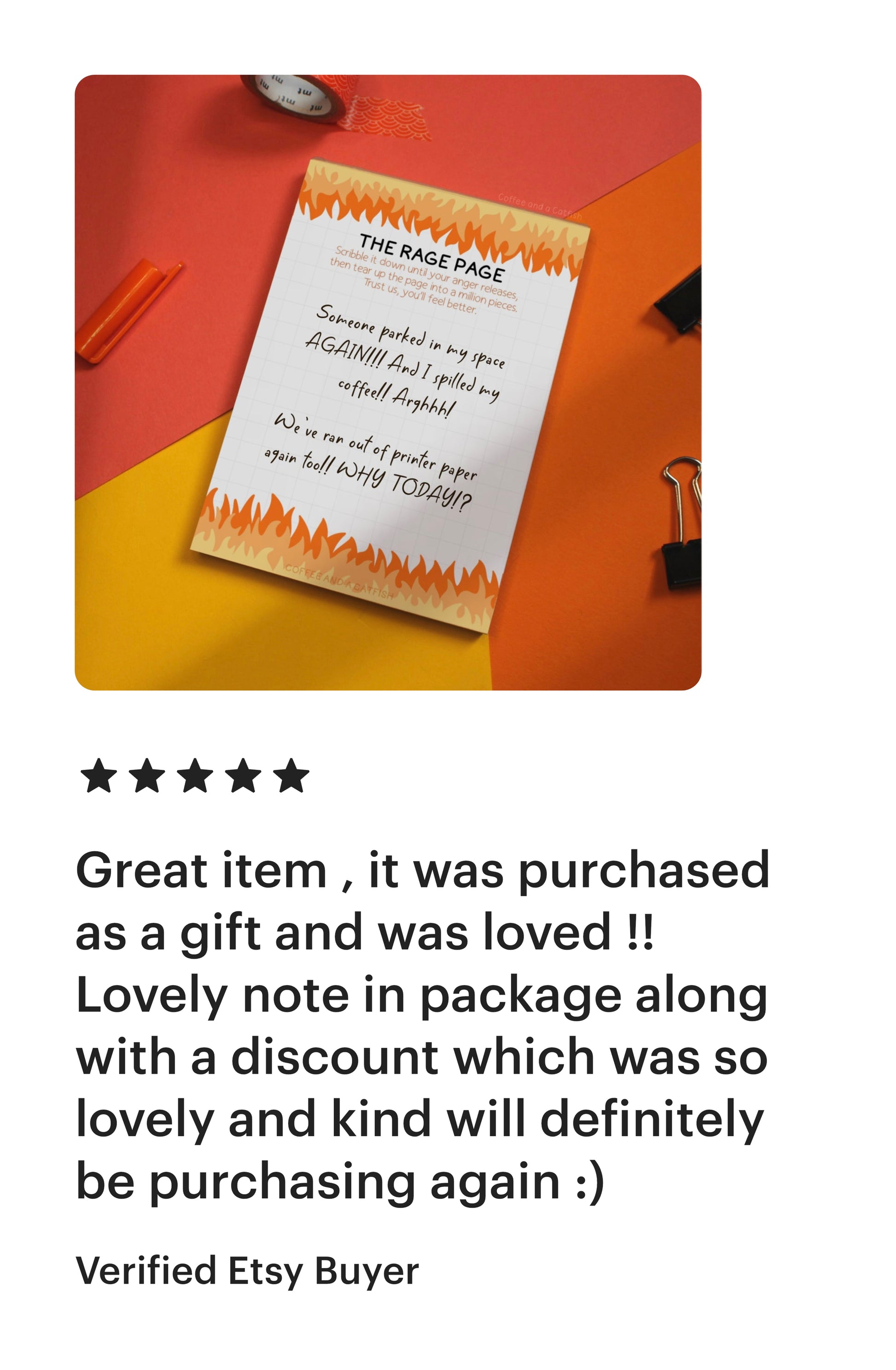 'The Rage Page' A6 Notepad image 11