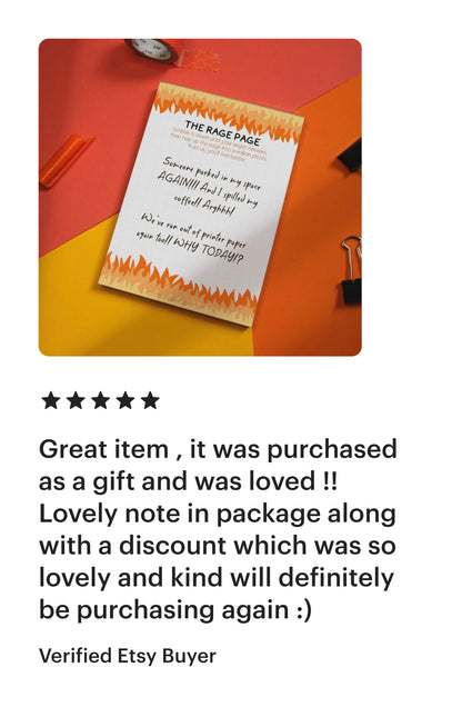 'The Rage Page' A6 Notepad image 11