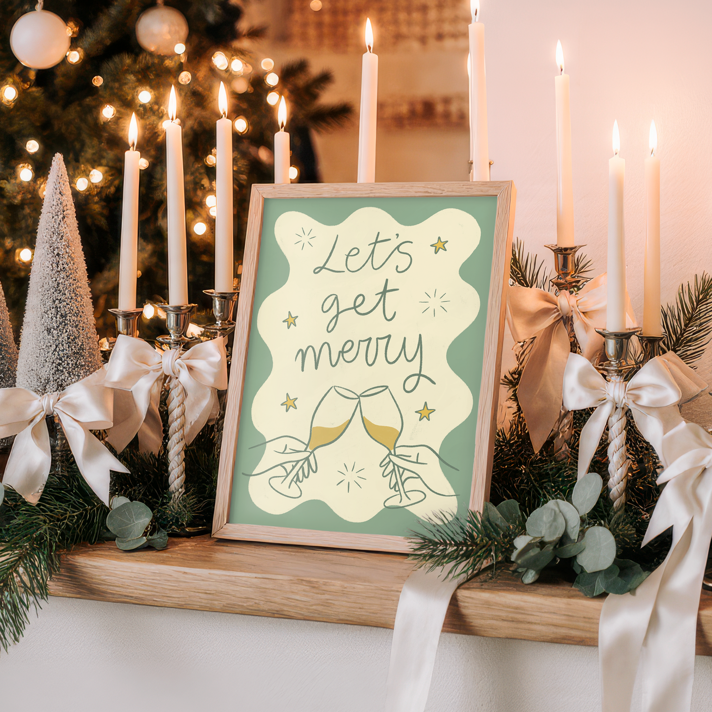 Let's Get Merry Print Colourful Christmas Cocktails Wall Art Print, A4 Let's Get Merry Xmas Print, Let's Get Merry Christmas Print, Christmas Decor, Christmas Poster, Kitchen Christmas Poster, Christmas Gift, Secret Santa Gift, Let's Get Merry Christmas Print | Fun Christmas Decor, Christmas Drinks Poster, Kitchen Christmas Poster, Christmas Gift, Secret Santa Gift, get merry wall art print, christmas wall art quotes