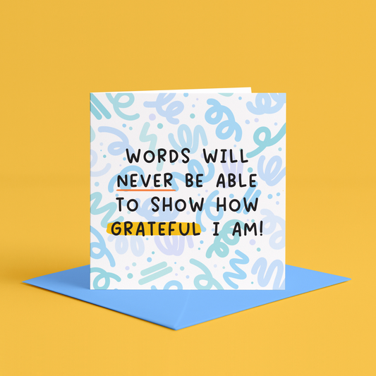 Thank you card for showing deep gratitude, Heartfelt thank you card for special occasions, Sincere gratitude thank you card for friends, Personalized appreciation card with heartfelt message, Unique thank you card for expressing how grateful I am