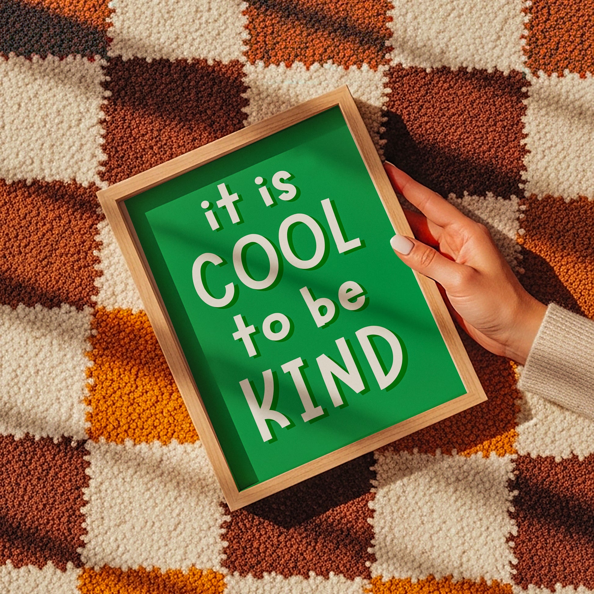 green typeface poster, uplifting kids art, green quote poster A4, educational quote wall print, calming green wall art, quote sign for playroom, children’s room green poster, modern typography kids print, kindness wall decor for kids, printed quote wall sign, positive thinking poster kids, playroom kindness theme, physical quote print for kids, green colored kids wall art, calming green playroom print, empowering kids quote, A3 motivational kids print, physical quote poster, sage green kids decor, bright gr