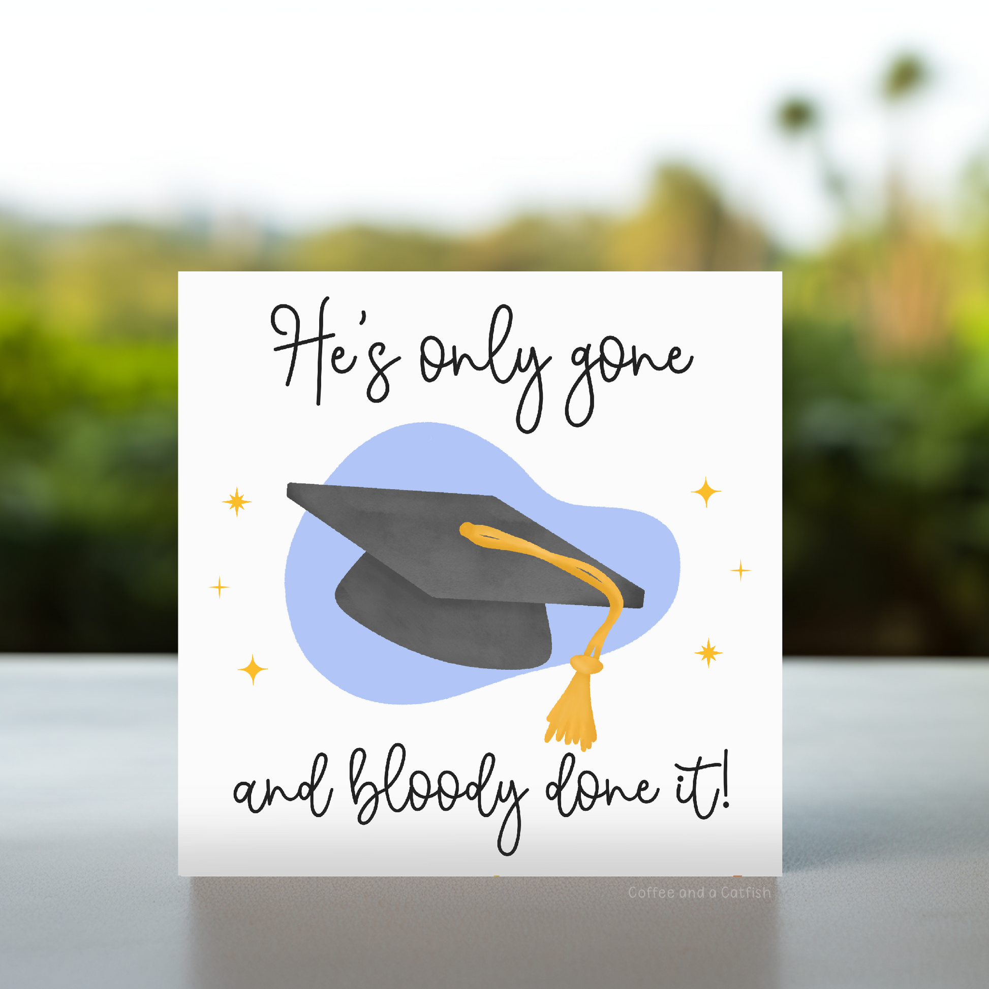 Brothers graduation day card, fathers graduation day card, well done on graduating card for dad, card for brothers graduation, card for best friends graduation, graduation card for him, well done on graduating brother card, graduation card for him