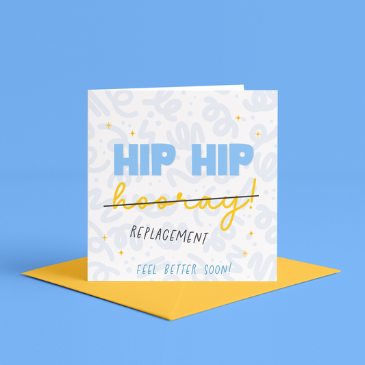 Funny get well card after hip replacement, Hip surgery humor card, Speedy recovery card, Post-op greeting card, Hip surgery encouragement card, Get well soon hip surgery, Hip replacement card, Get well soon after surgery, Hip replacement humor card