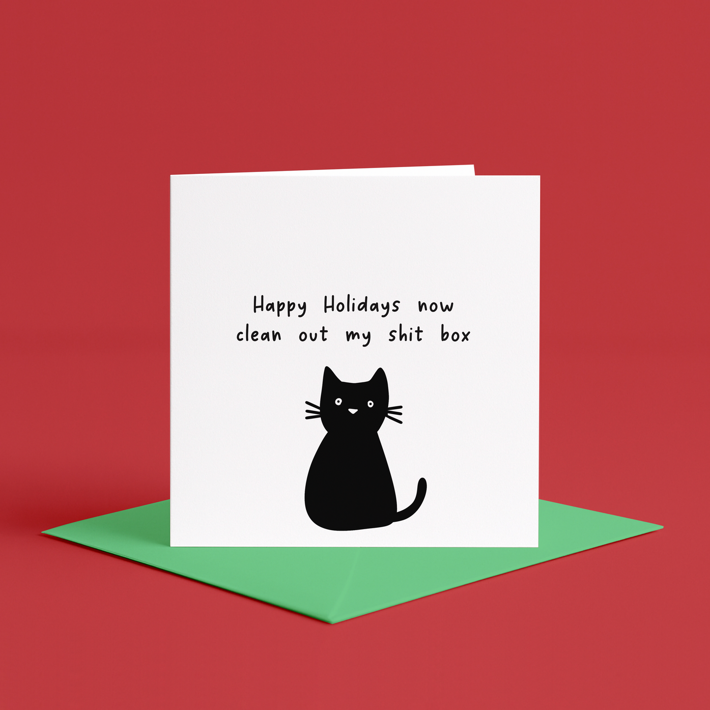 Cat Daddy Christmas Card, Hand Made Christmas Card Cat, Card From the Cat Christmas, Dad Christmas Card From Cats, Brother Christmas Card Cat, Christmas Card to the Cat, Cat Sitter Christmas Cards, Husband Christmas Card Black Cat, Xmas From the Cats