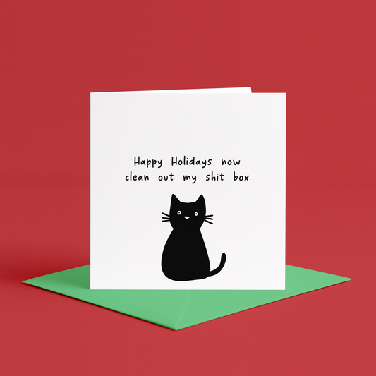 Cat Daddy Christmas Card, Hand Made Christmas Card Cat, Card From the Cat Christmas, Dad Christmas Card From Cats, Brother Christmas Card Cat, Christmas Card to the Cat, Cat Sitter Christmas Cards, Husband Christmas Card Black Cat, Xmas From the Cats