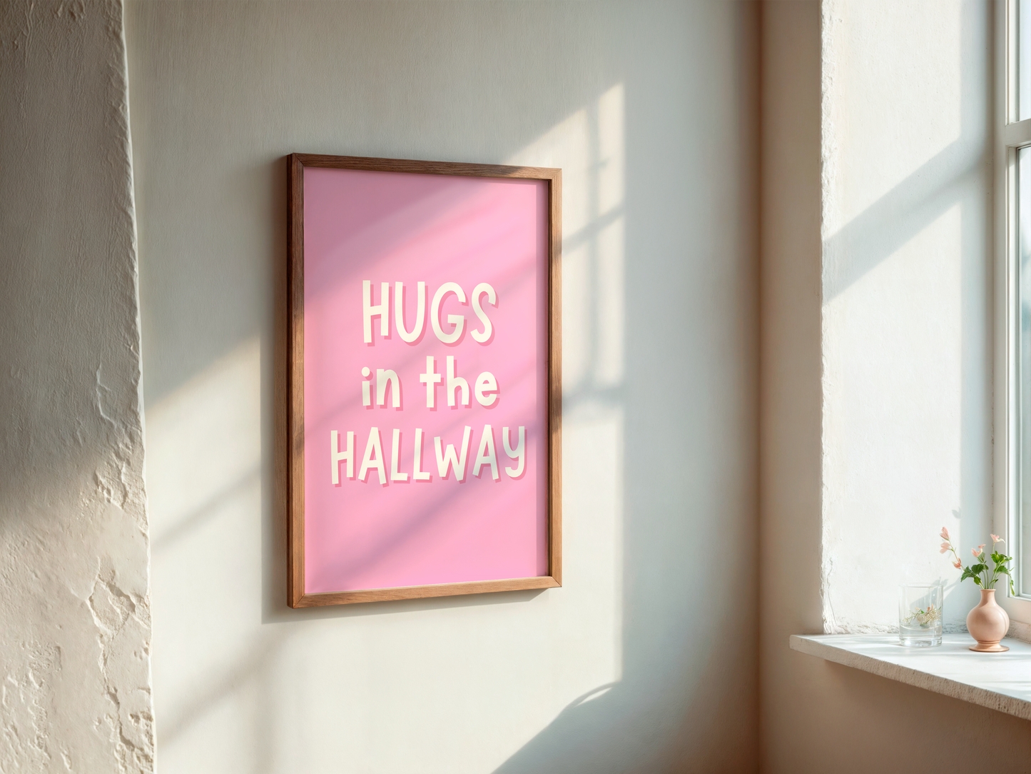dorm room wall art pink, girly home entry decor, preppy print hugs quote, pink wall art print motivational, hallway hugs pink sign, girls rule home print, aesthetic hugs poster print, pink gallery wall quote, cute wall art for hallway, Y2K wall sign hugs, coquette vibes wall decor, glitter hugs quote pink, hugs message girly print, pink wall quote chic, preppy decor for girls, trendy hugs in hallway poster, A5 cute pink quote print, feminine touch entryway art, a3 girly wall art prints hallway