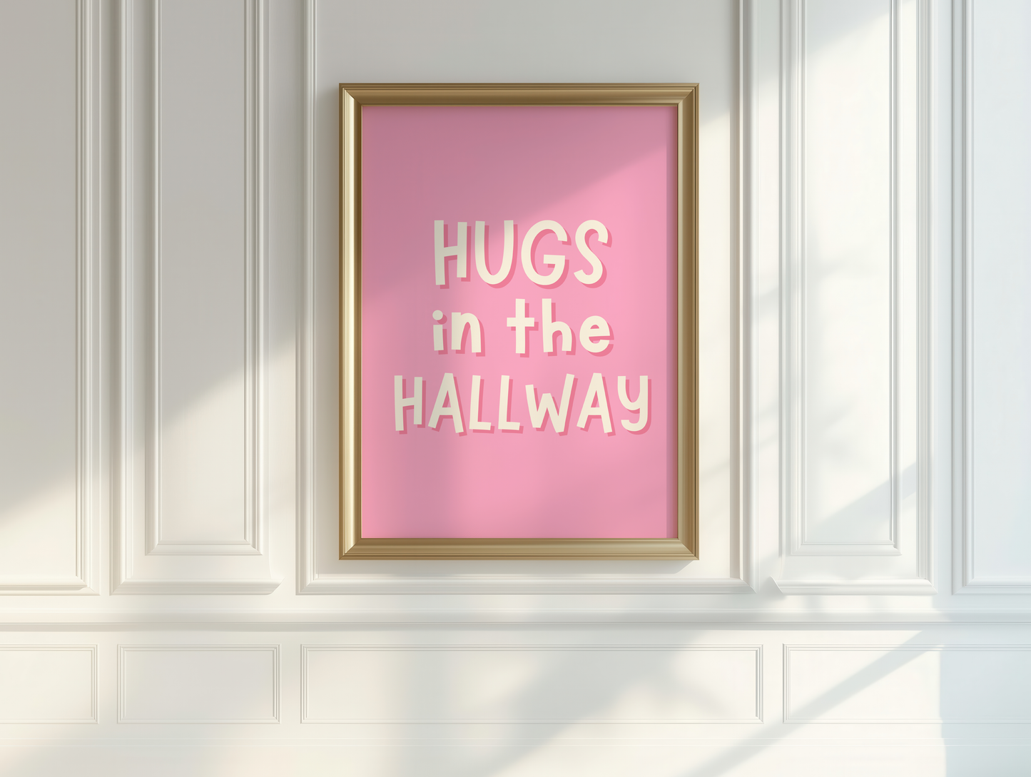 dorm room wall art pink, girly home entry decor, preppy print hugs quote, pink wall art print motivational, hallway hugs pink sign, girls rule home print, aesthetic hugs poster print, pink gallery wall quote, cute wall art for hallway, Y2K wall sign hugs, coquette vibes wall decor, glitter hugs quote pink, hugs message girly print, pink wall quote chic, preppy decor for girls, trendy hugs in hallway poster, A5 cute pink quote print, feminine touch entryway art, a3 girly wall art prints hallway