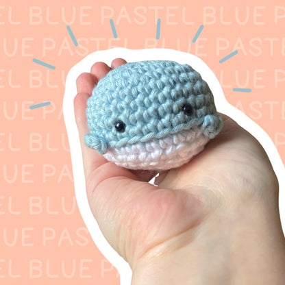 Crochet worry whale | Fidget toy cute, anxiety relief gift, handmade worry pet, mental health tools, stress toys for anxiety, adult anxiety