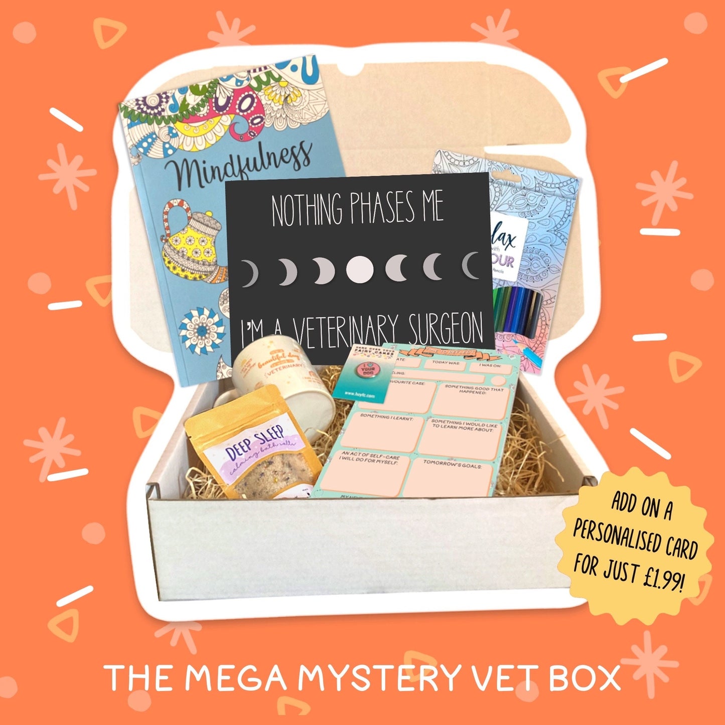 Vet Mystery Box | vet med mystery gift, vet student bundle, veterinary bundle, vet med gifts for vet, thank you vet, veterinary student gift