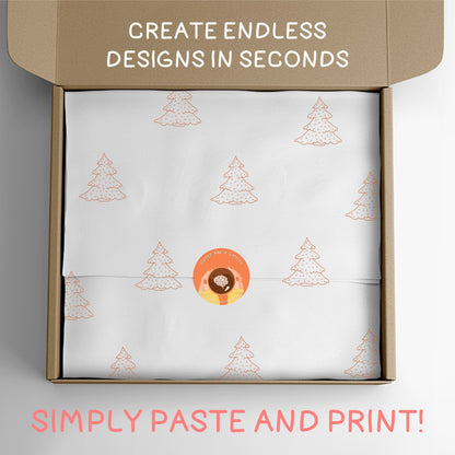 Cute, Affordable Procreate Christmas Tree Stamps | Stamps for Procreate, Kawaii tree stamps, cheap procreate brushes for Christmas