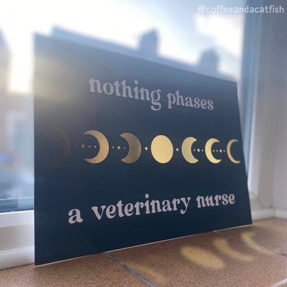 Vet Nurse Gold-foiled Print | Gift for Vet Nurse, for Student Vet Nurse, Vet Nursing gifts, veterinary nursing art, vet nursing students