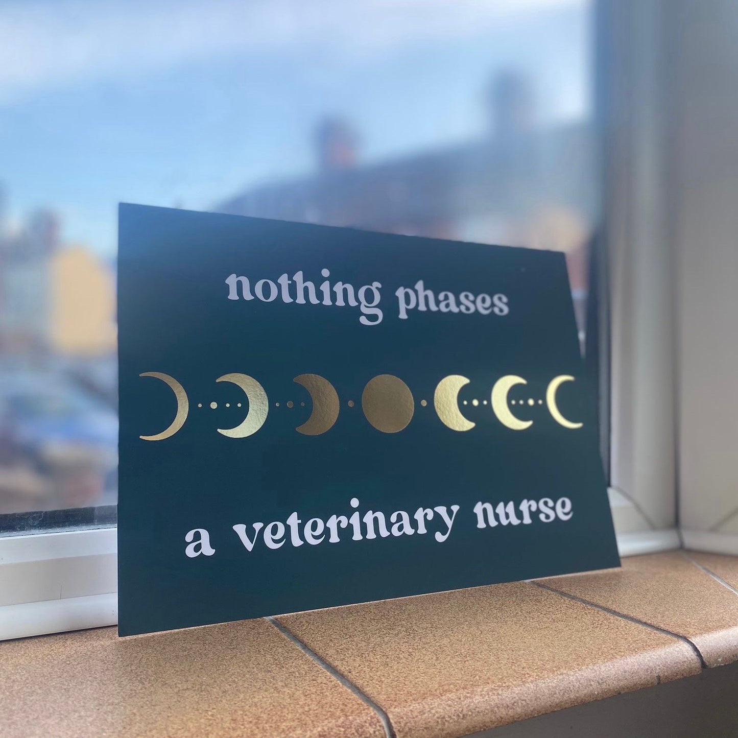 Vet Nurse Gold-foiled Print | Gift for Vet Nurse, for Student Vet Nurse, Vet Nursing gifts, veterinary nursing art, vet nursing students