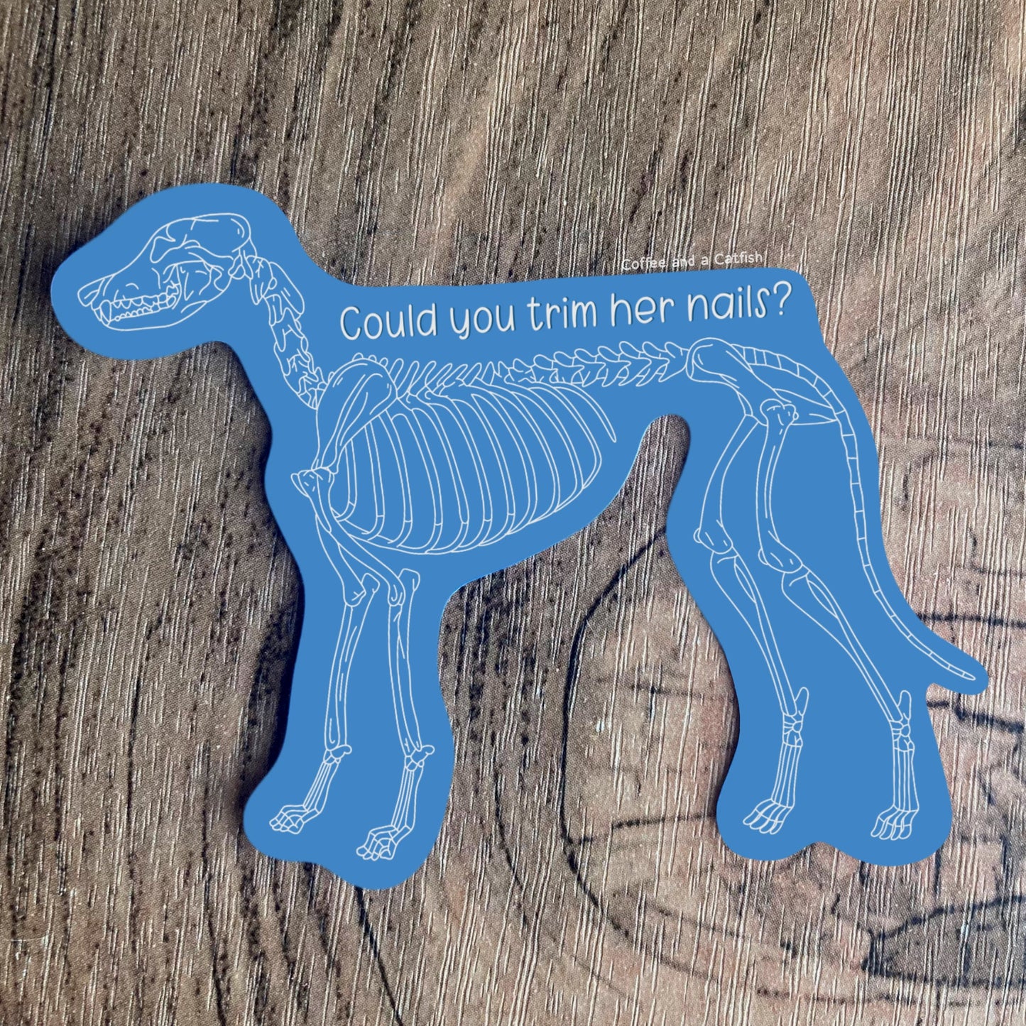 Emergency nail trim sticker | Funny vet tech stickers, vet med stickers, vet nurse gifts, vet tech week gift ideas, funny DVM sticker vetmed