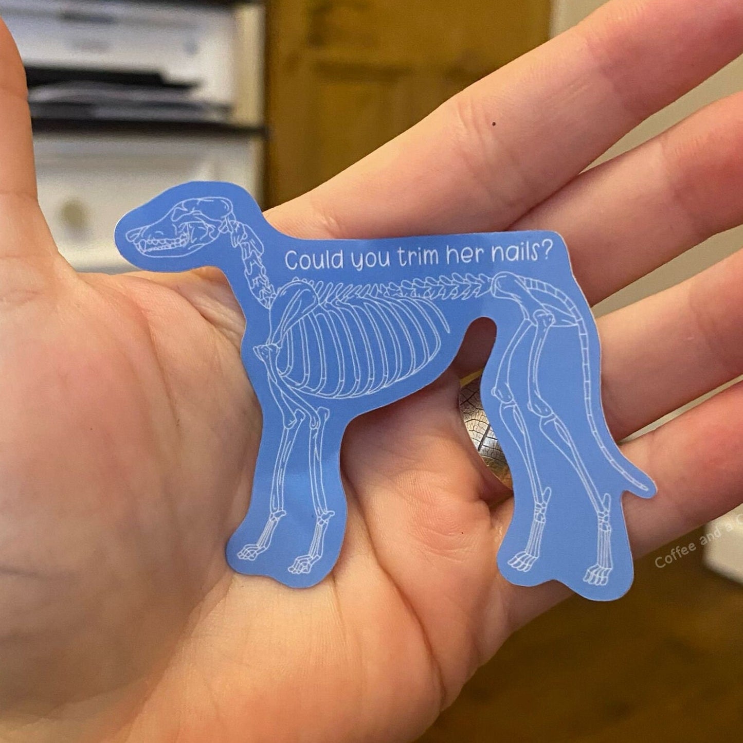 Emergency nail trim sticker | Funny vet tech stickers, vet med stickers, vet nurse gifts, vet tech week gift ideas, funny DVM sticker vetmed