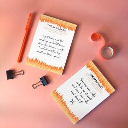 The Rage Page A6 Notepad | Gag gift for men, funny gift for father's day, gag gifts for her, funny gift for dad, funny coworker leaving gift