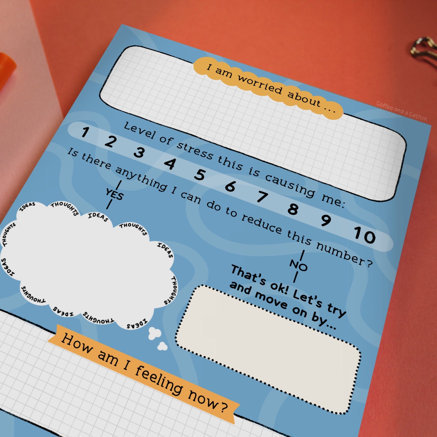 Worry Away A5 Anxiety Notepad | Worry journal, panic attacks, worry notebook, stress relief journal, anxiety journal for mental health