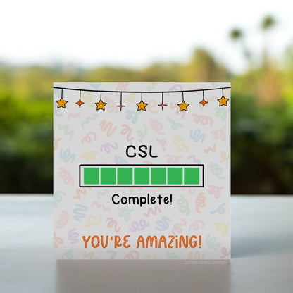 Central Skills Log Complete Card | CSL Finished Card for Student Veterinary Nurse, SVN Cards, Vet Nurse Graduation, Well Done Vet Nurse SVN