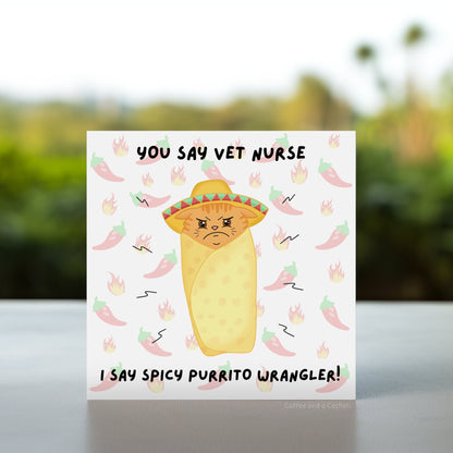 Vet nurse birthday card | Card for RVN, Gift for vet tech, Funny vet med card, Congrats vet nurse, SVN birthday, vet tech gift, veterinary