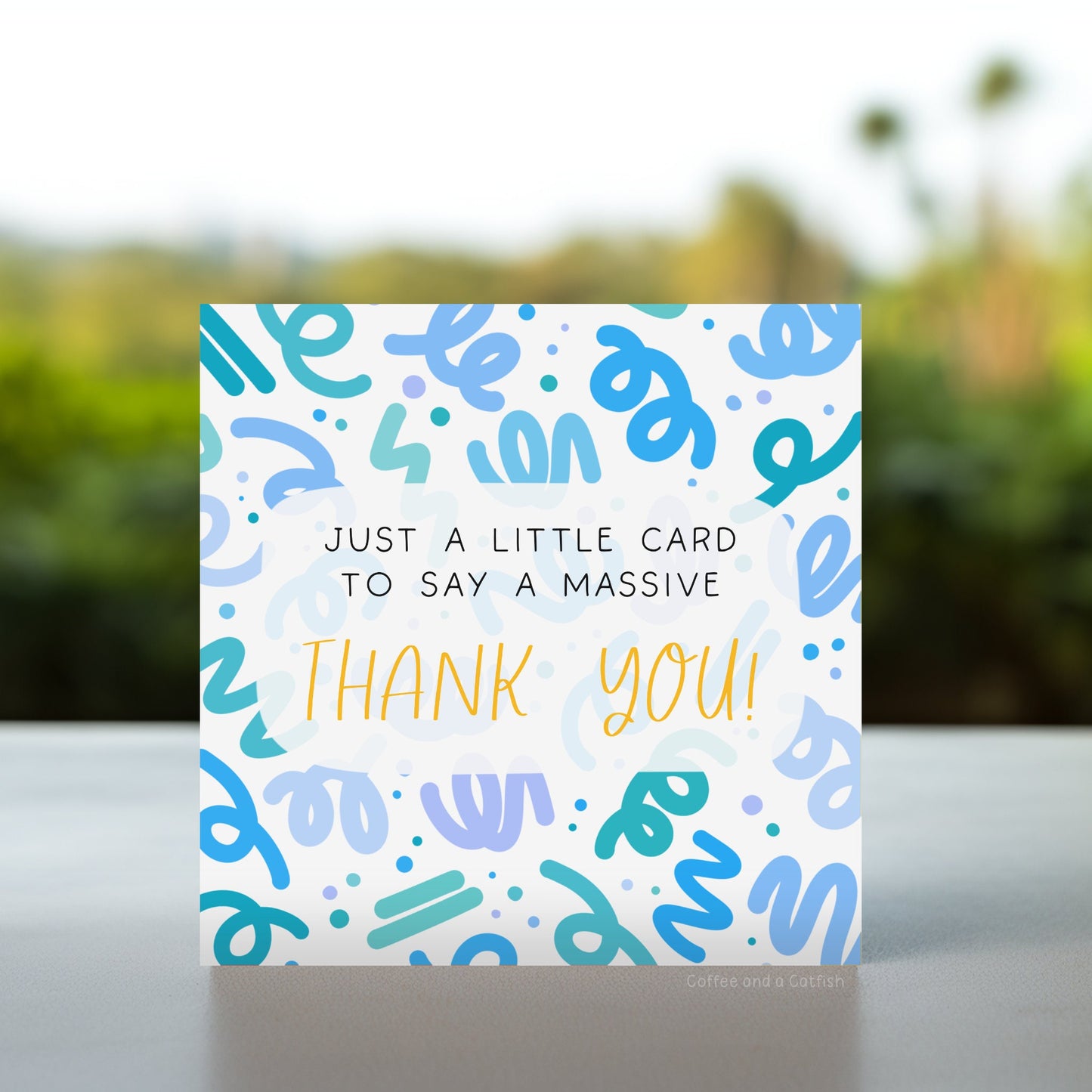 Little Card Big Thank You | Thank you so much card, I am grateful card, thanks so much card, I appreciate you card, thank you friend card