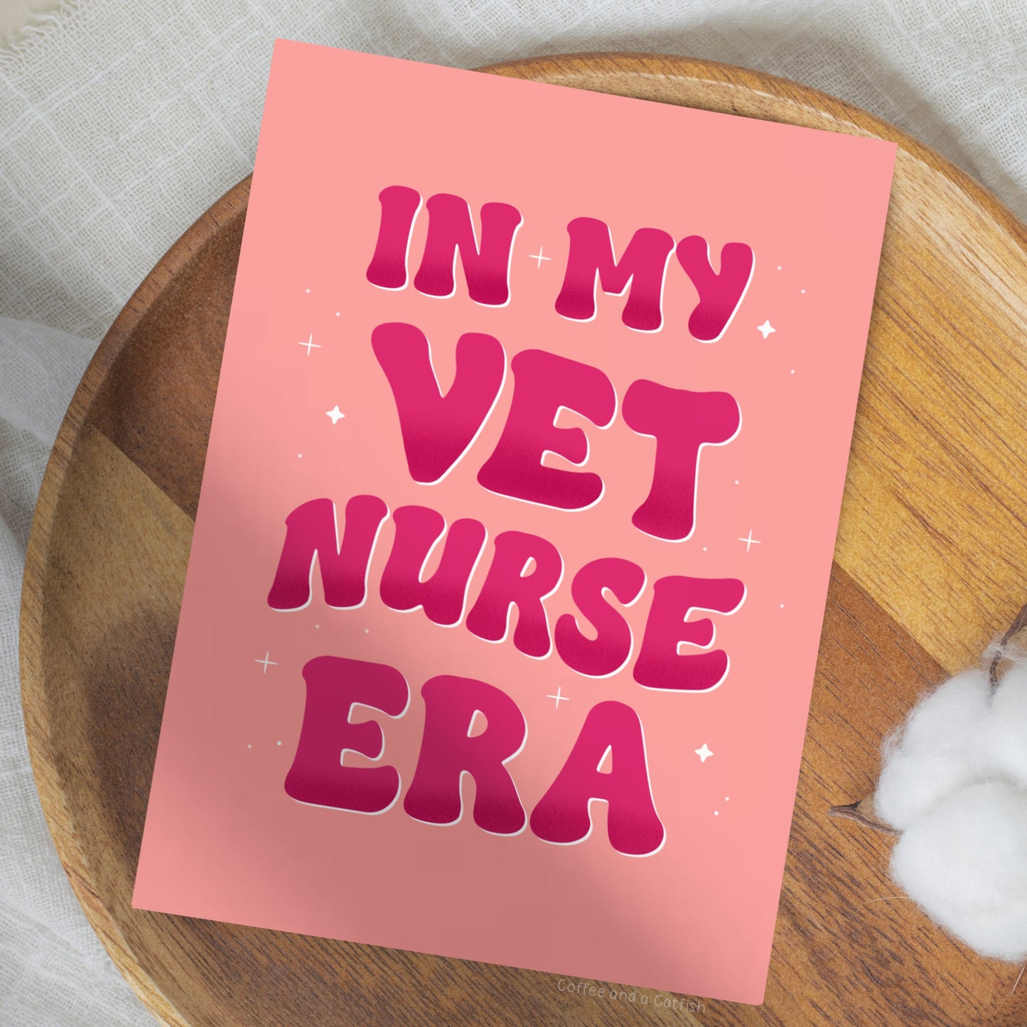 In My Vet Nurse Era | Vet Nurse Print, Vet Nursing Print, Vet Nursing Gift, Vet Nurse Gifts, Veterinary Nurse Print, Veterinary Nurse Gifts