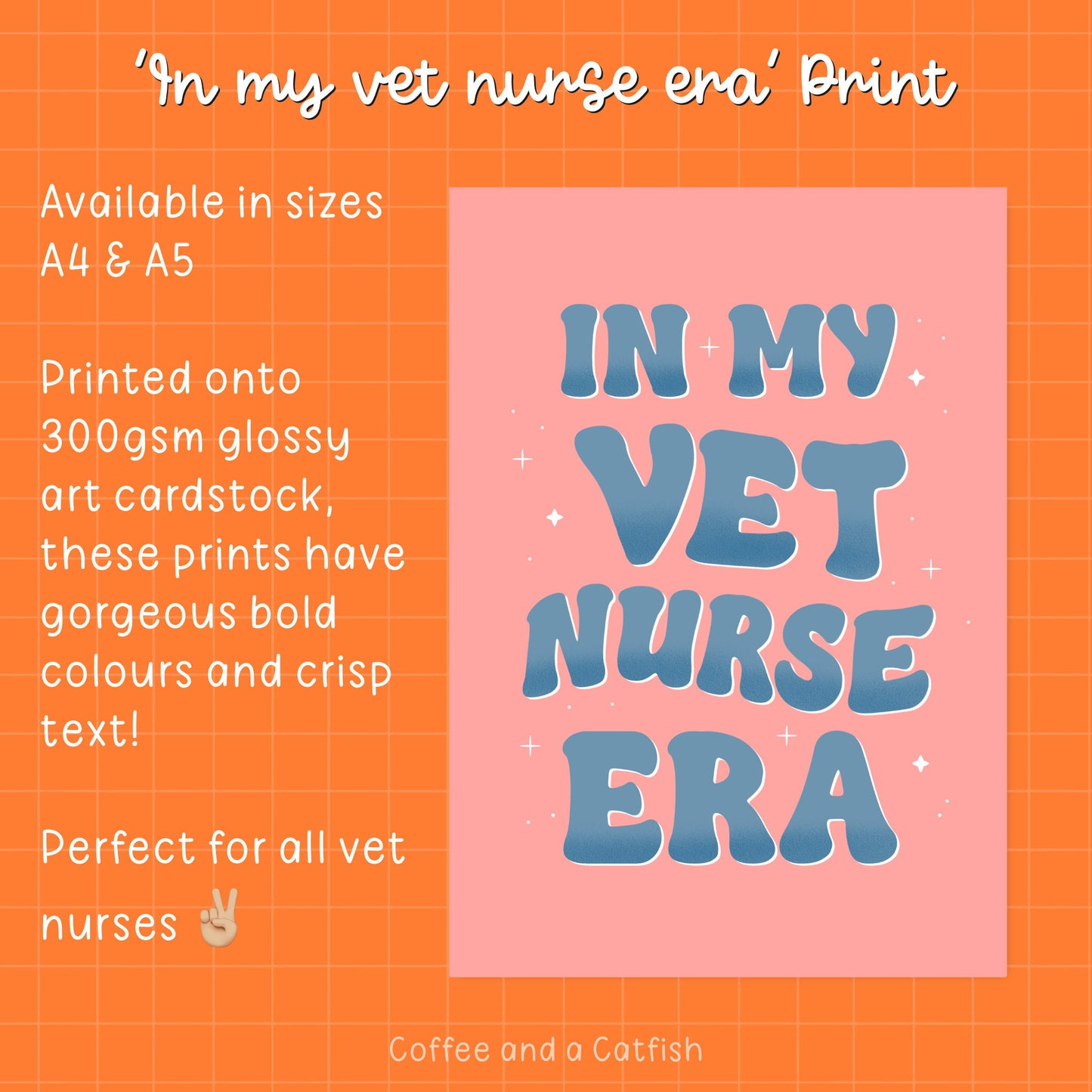 In My Vet Nurse Era | Veterinary Nurse Print, Vet Nurse Print, Veterinary Nurse Gifts, Vet Nurse Gifts, For Vet Nurse, Vet Nursing Print