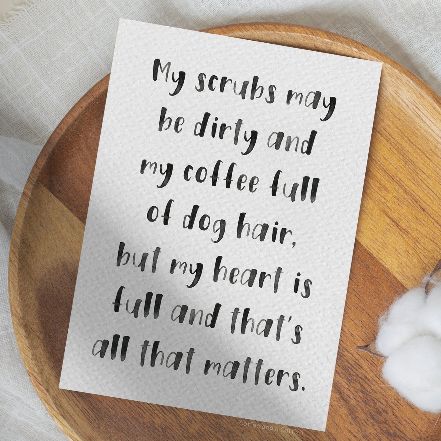Dirty Scrubs Full Heart | Vet Nurse Print, Vet Med gift ideas, Gift for vet nurse, for student vet nurse, vet nurse gift, vet nursing gifts